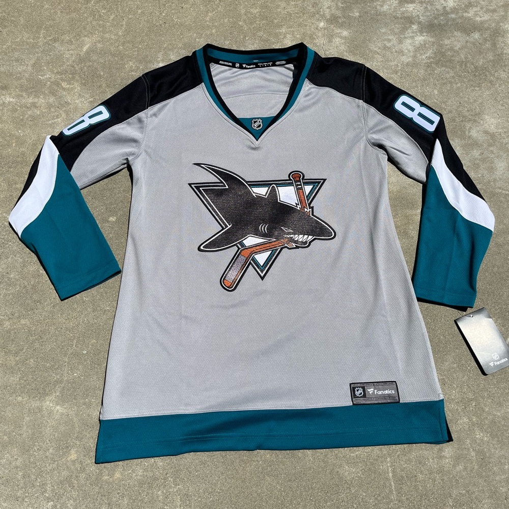 NWT San Jose Sharks Brent Burns Special Ed. Fanatics Breakaway WOMEN’S Jersey